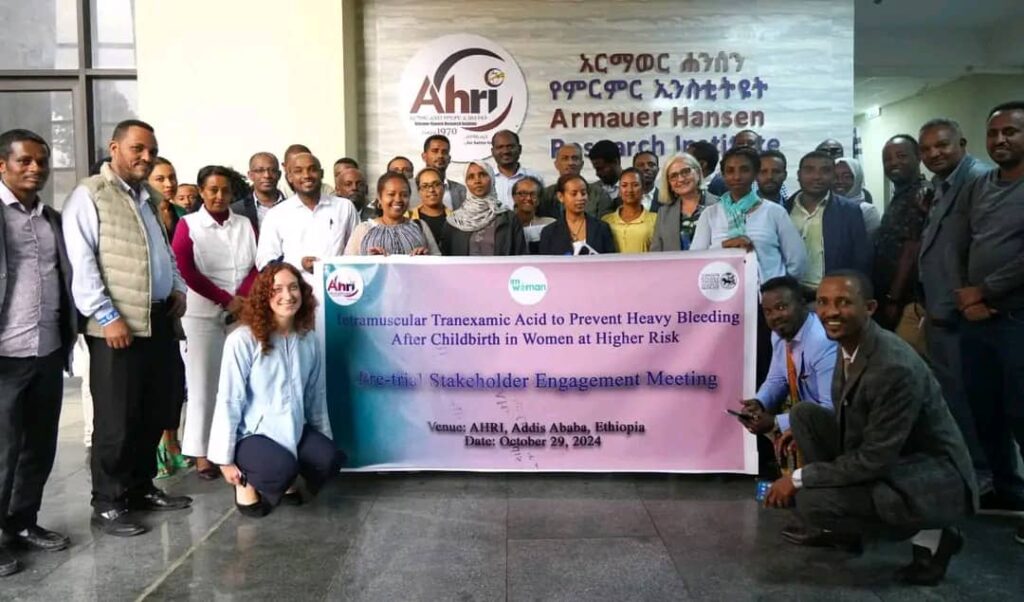 The team meet at Armauer Hansen Research Institute, Addis Abbaba, one of the trial’s collaborating sites.